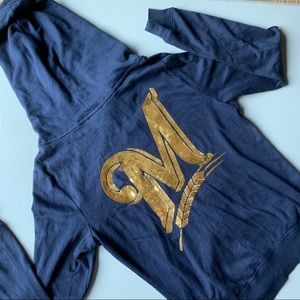 Brewers hoodie full zip. PINK